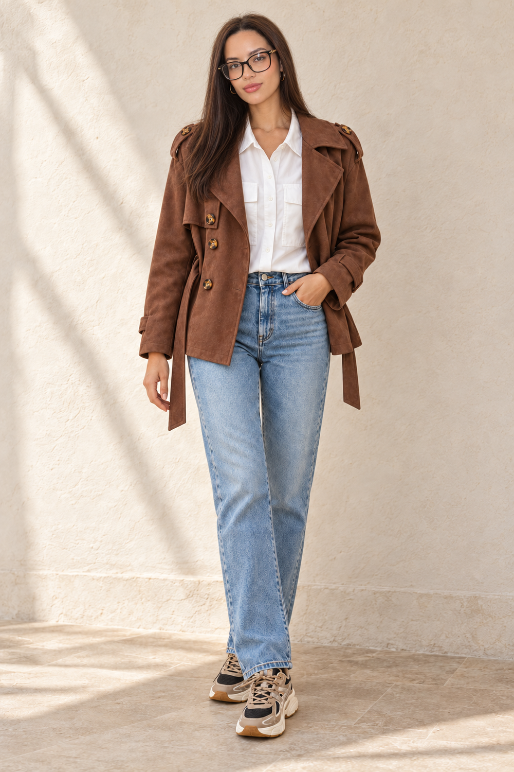 Look Chocolate y denim con la dueña de JANICCA