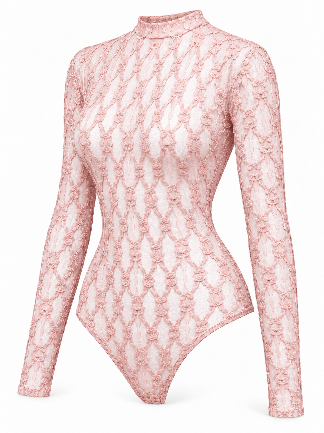 Body de encaje — rosa-lateral-derecho