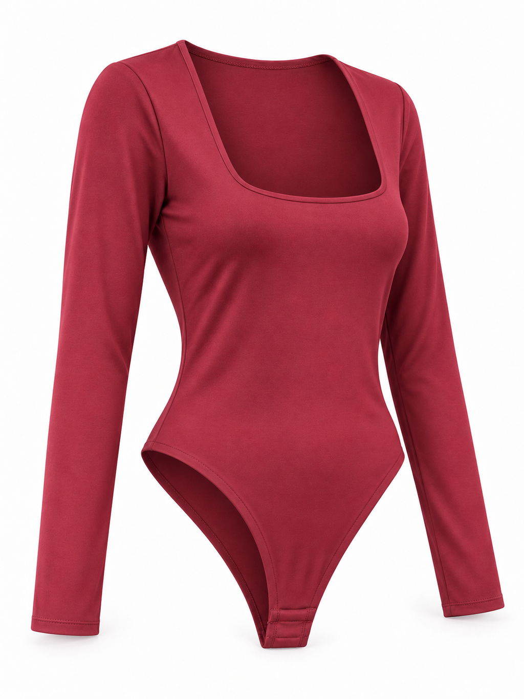 Body de manga larga con escote cuadrado — lateral-derecho