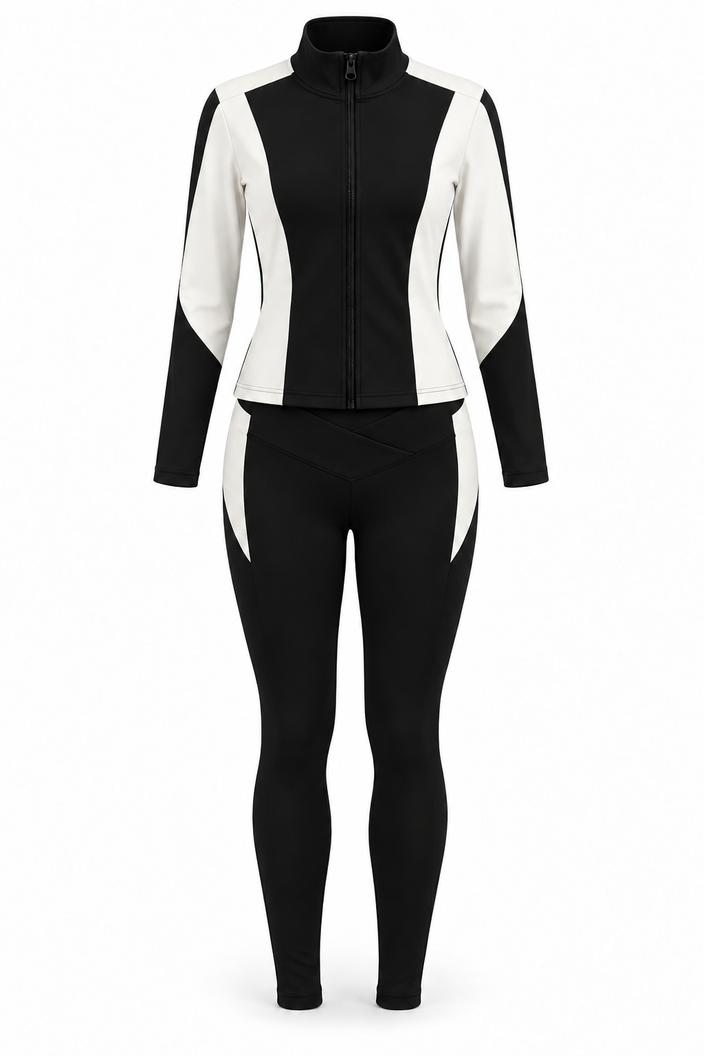 Conjunto deportivo bicolor — negro