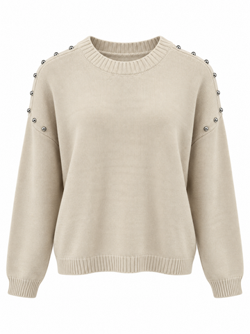 Jersey con bolitas plateadas — frontal