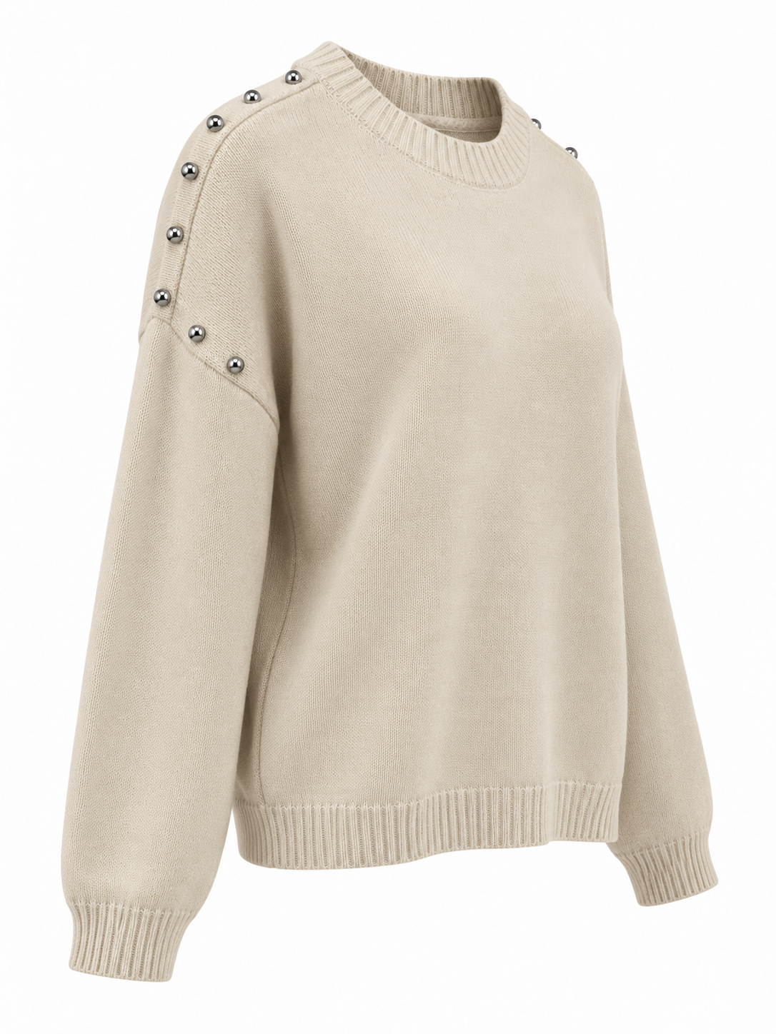 Jersey con bolitas plateadas — lateral izquierdo