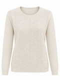 Jersey de hojas con mangas lisas - front