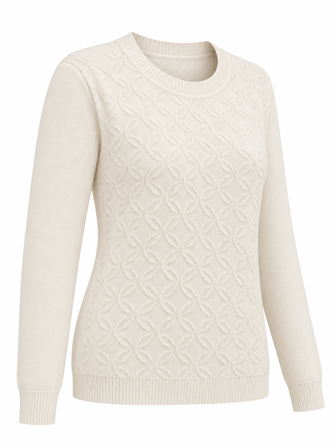 Jersey de hojas con mangas lisas - lateral-izquierdo
