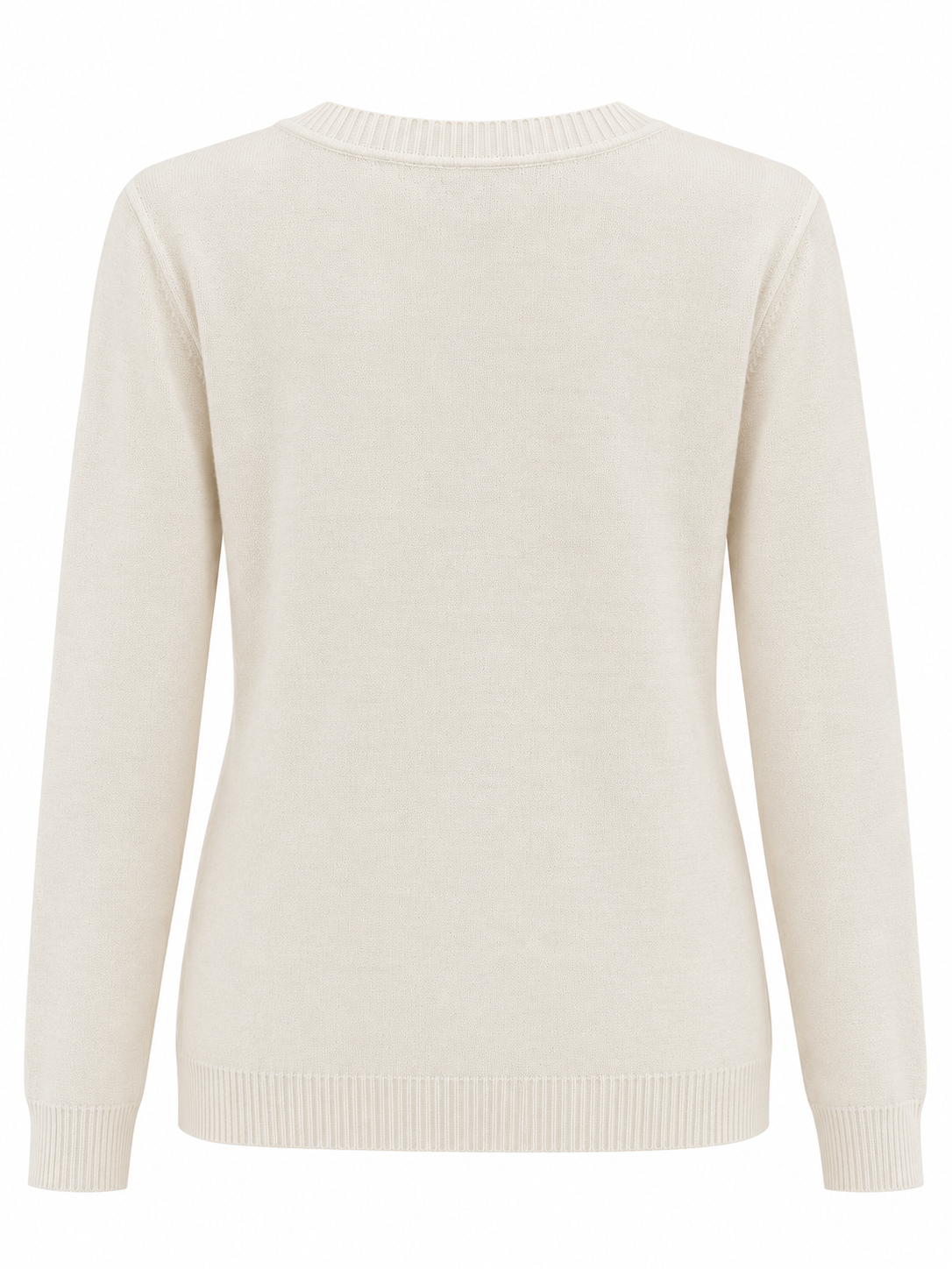 Jersey de hojas con mangas lisas - trasera