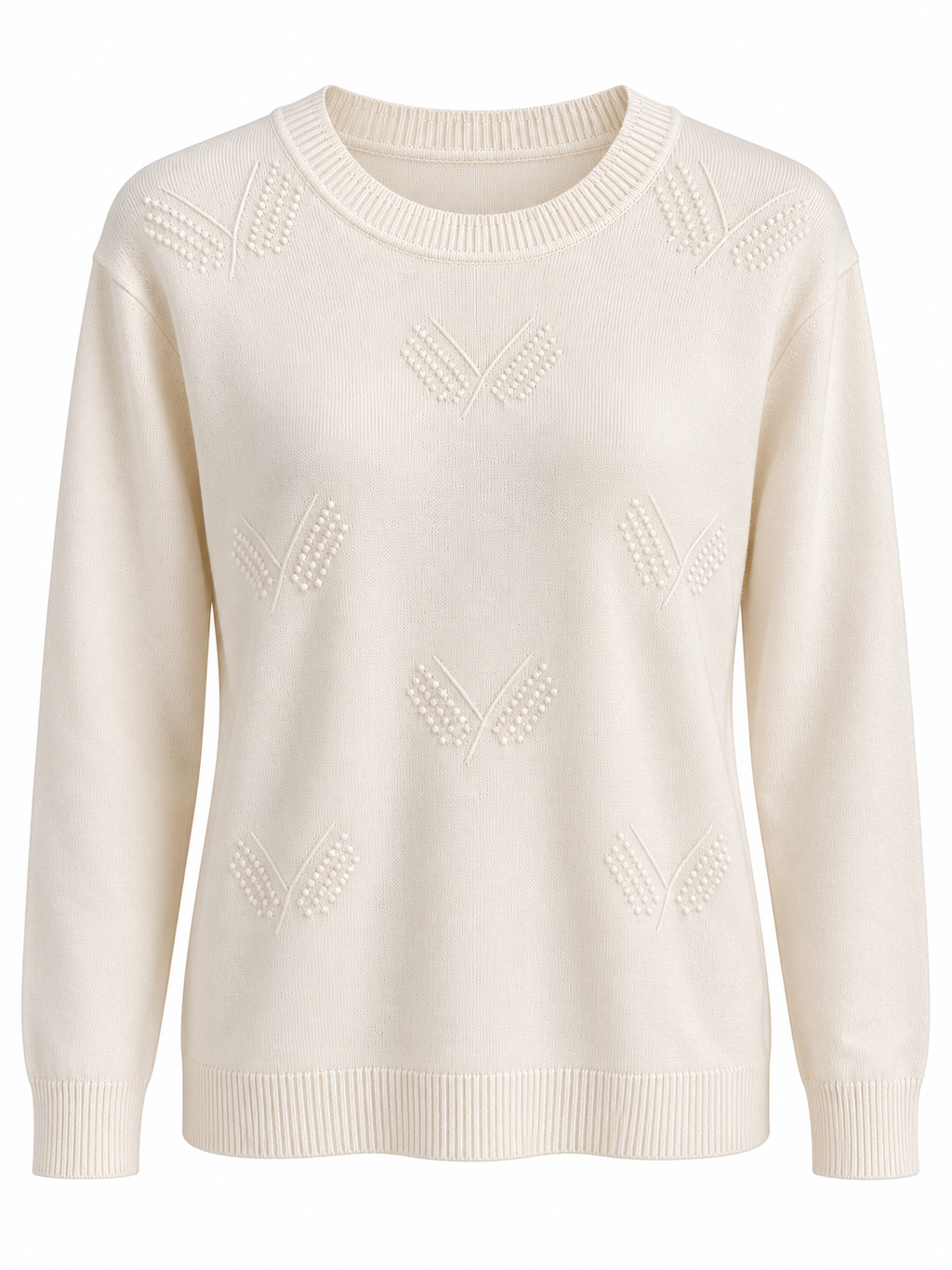 Jersey con motivos de punto en relieve — frontal