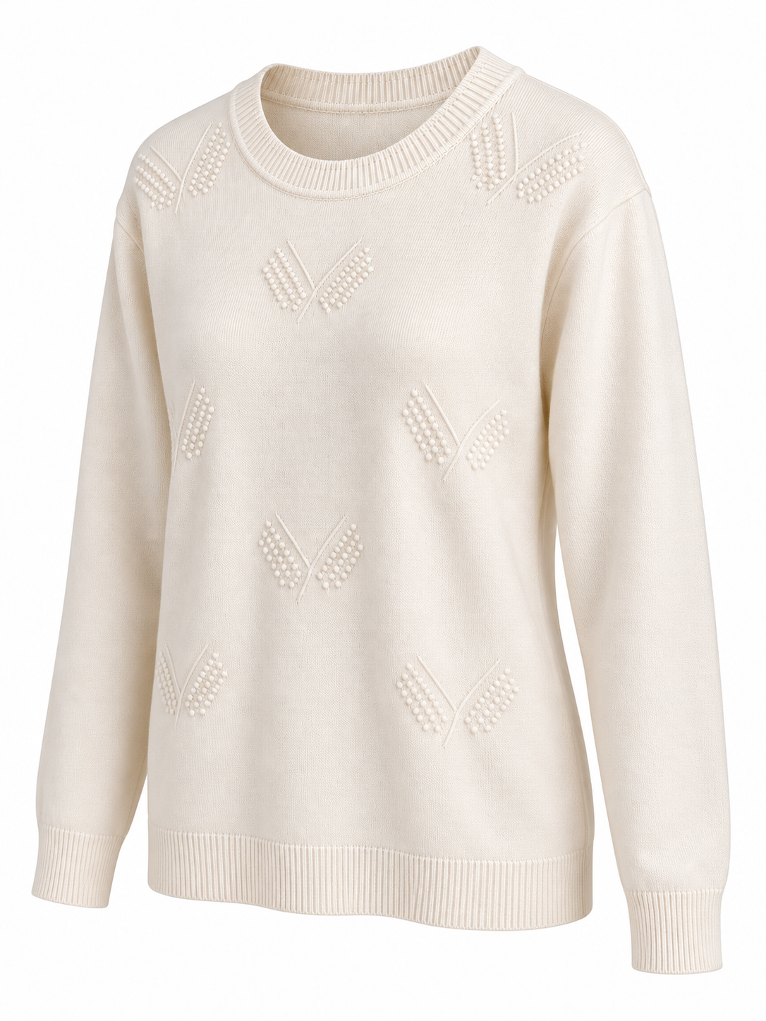 Jersey con motivos de punto en relieve — lateral-derecho