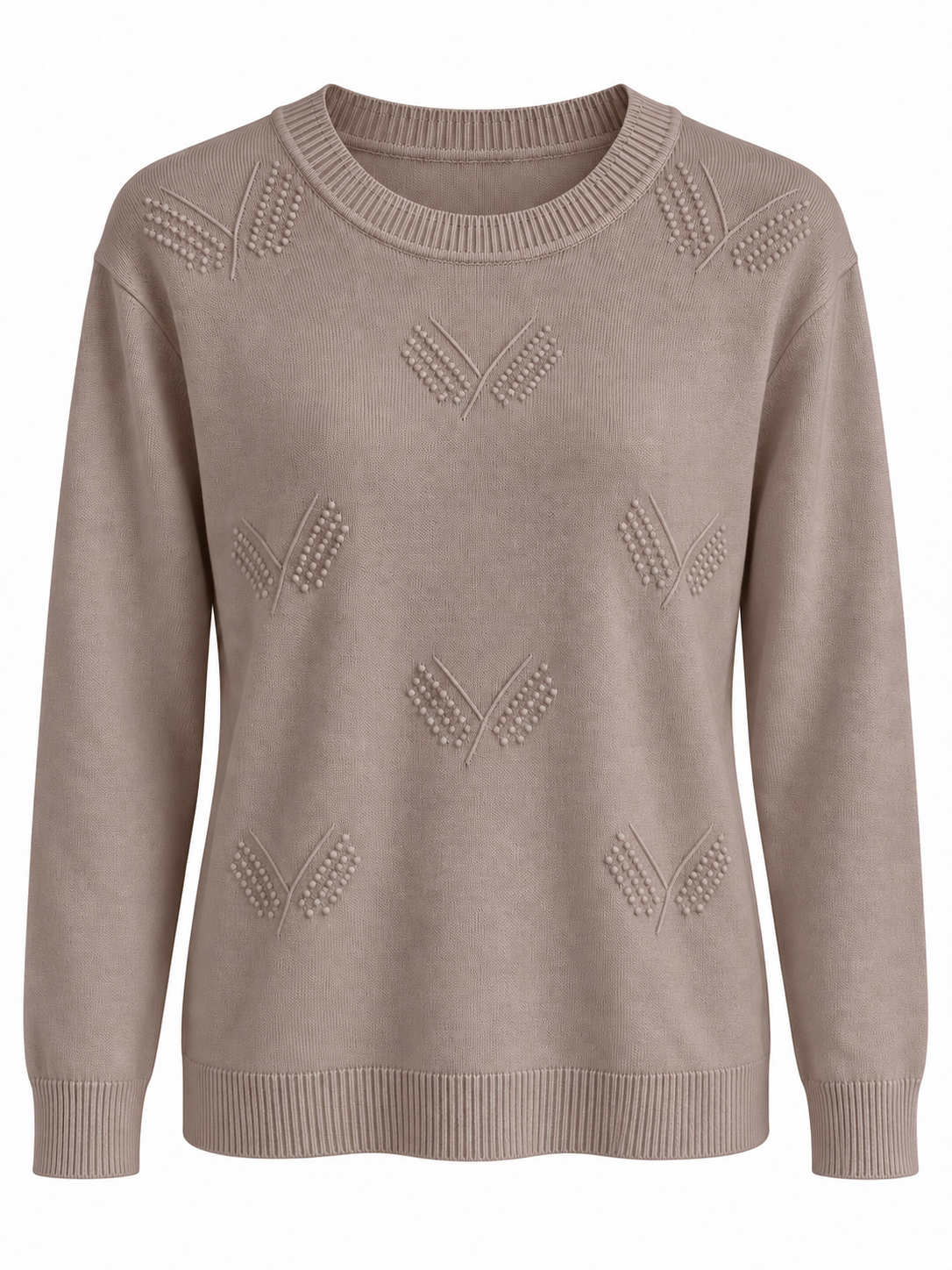 Jersey con motivos de punto en relieve — topo