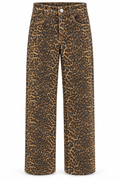 Pantalón con estampado de leopardo — frontal