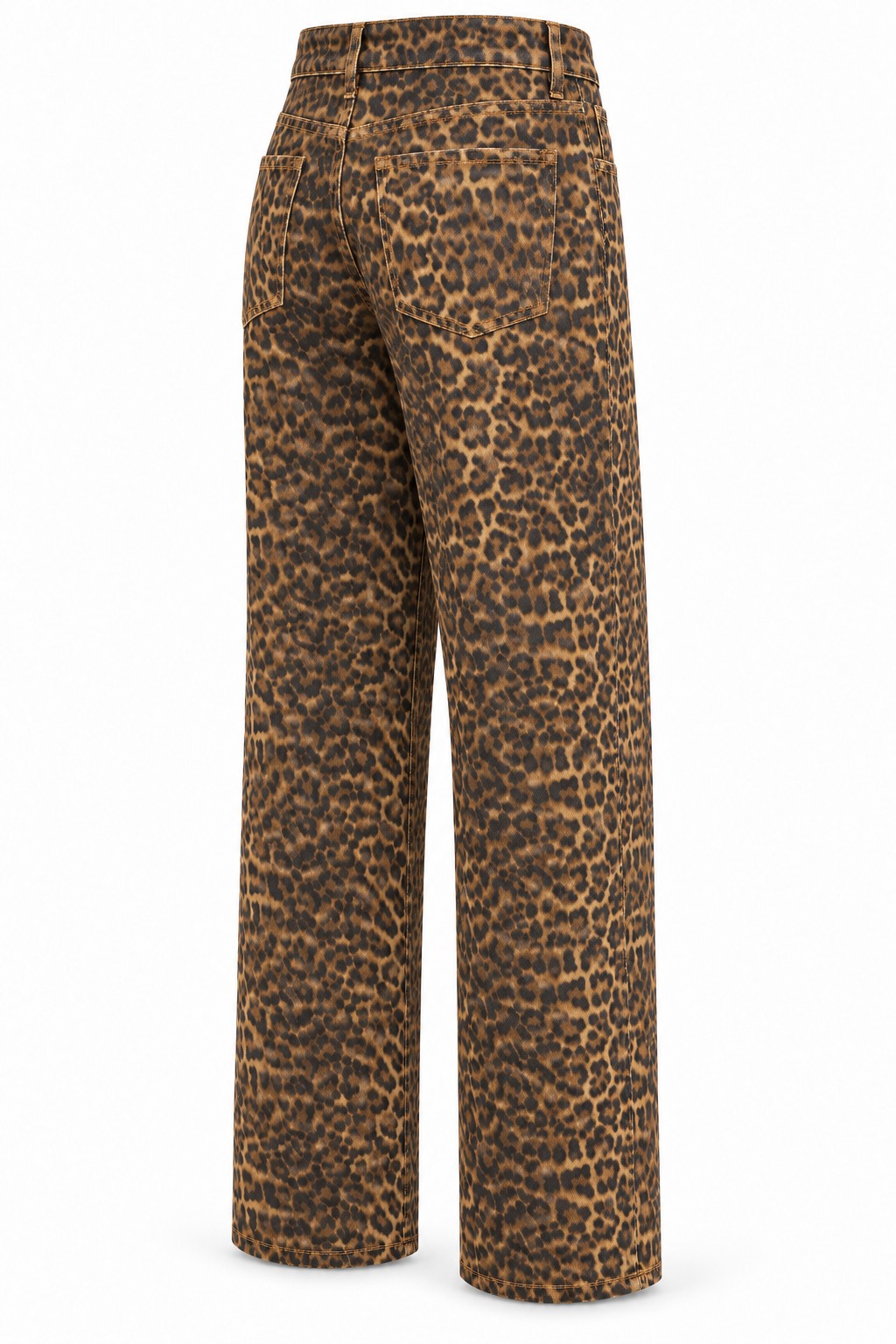 Pantalón con estampado de leopardo — lateral-2