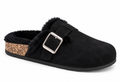 Zueco con pelo interior y hebilla - negro_preview